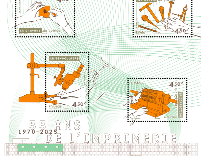 Homenaje a la producción de estampillas