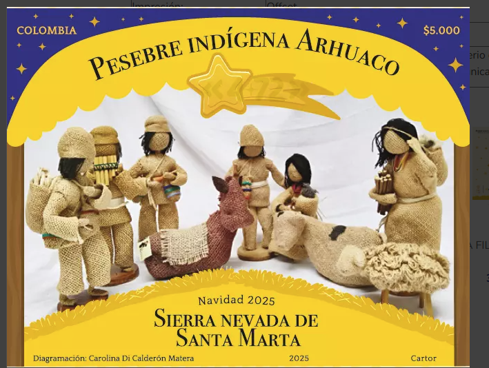 Estampilla navidad 2025