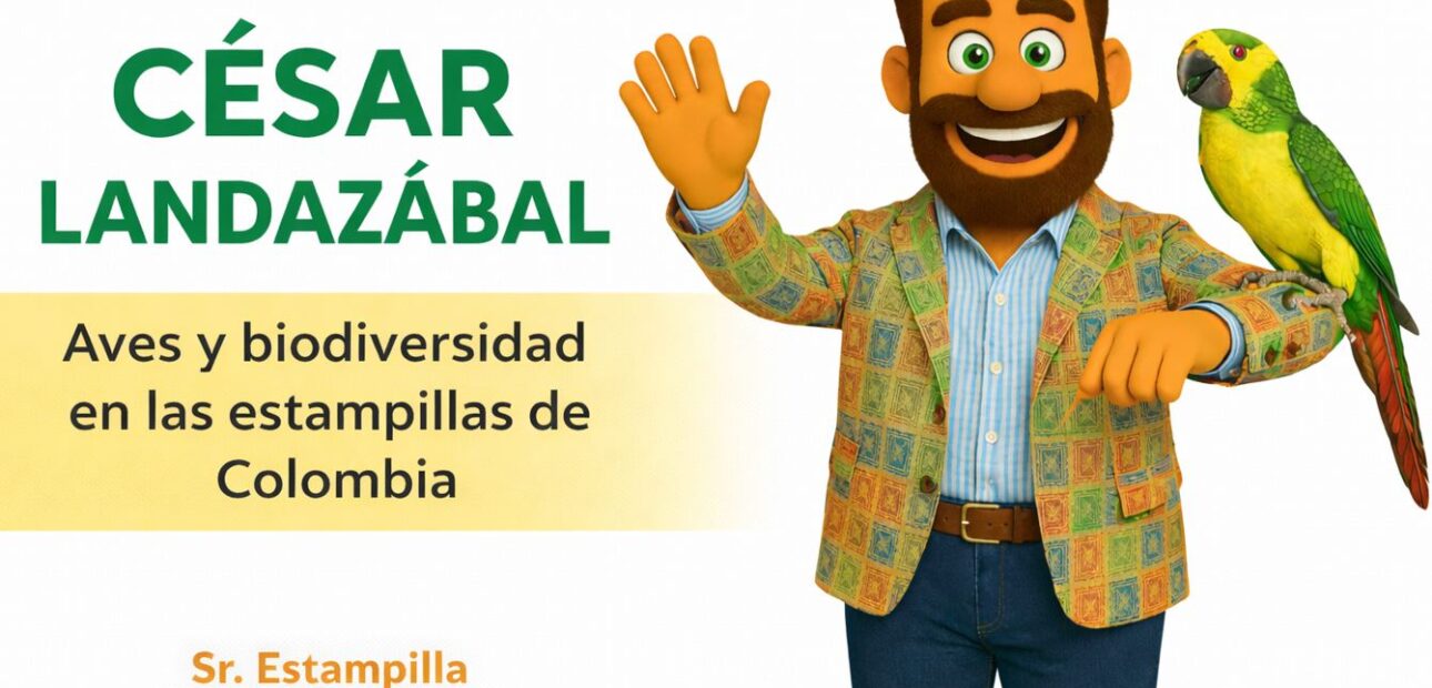 César Landazábal: Aves y la biodiversidad de Colombia en estampillas