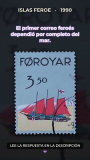 El primer correo feroés dependió por completo del mar.

El primer correo regular de las Islas Feroe estuvo ligado a las rutas marítimas que conectaban este archipiélago del Atlántico Norte con el exterior. Antes de las comunicaciones modernas, los barcos eran esenciales para transportar cartas, mercancías y noticias entre las islas y hacia Dinamarca.

La navegación forma parte de la identidad cultural feroesa. Durante siglos, las comunidades insulares desarrollaron embarcaciones y conocimientos náuticos adaptados a aguas difíciles, convirtiendo el mar en vía de comunicación, sustento y vínculo entre poblaciones alejadas.

Emitida en 1990, esta pieza pertenece a la tradición postal de Føroyar, nombre feroés de las islas. Su homenaje a la navegación recuerda que el correo no solo transmite mensajes: también conserva la memoria de las rutas que hicieron posible la vida compartida en territorios remotos. Esa relación entre comunidad y mar sigue siendo relevante hoy.

#Filatelia #IslasFeroe #Føroyar #NavegaciónMarítima #HistoriaPostal #SailingShips #PostageStamps #Coleccionismo