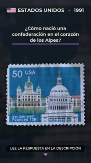 ¿Cómo nació una confederación en el corazón de los Alpes?

El 1 de agosto de 1291, las comunidades de Uri, Schwyz y Unterwalden sellaron una alianza defensiva en torno al lago de los Cuatro Cantones. La Carta Federal de 1291 se convirtió, con el paso del tiempo, en el documento fundacional de la Confederación Suiza y en el origen simbólico de su fiesta nacional.

Emitida por Estados Unidos en 1991, esta pieza conmemoró los setecientos años de aquella alianza. Su mensaje también subraya los vínculos históricos entre ambos países, unidos por tradiciones federales y por una cultura política marcada por la autonomía local y la cooperación entre comunidades.

La fecha de 1291 no describe el nacimiento instantáneo del Estado suizo moderno, sino el comienzo de un proceso confederal desarrollado durante siglos. Esa evolución ayuda a comprender cómo un acuerdo entre pequeños territorios alpinos llegó a convertirse en uno de los símbolos más duraderos de la historia europea. Si aquel pacto no hubiera prosperado, ¿habría surgido la Suiza que conocemos hoy?

#Filatelia #EstadosUnidos #Suiza #HistoriaPostal #SwissHistory #Aniversario700 #HistoriaDeEuropa #StampCollecting