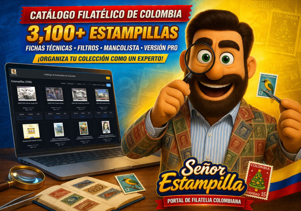 catálogo estampillas colombia