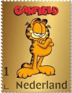 garfield estampilla de oro de los países bajos