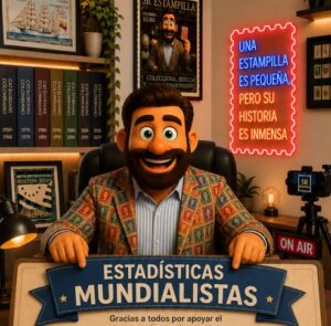 muindial con estampillas