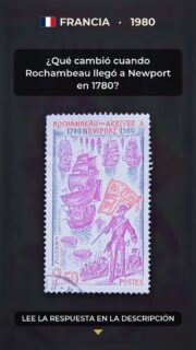 ¿Qué cambió cuando Rochambeau llegó a Newport en 1780?

La primera llegada del conde de Rochambeau a Newport ocurrió en 1780, después de una larga travesía atlántica desde Francia. Su expedición reunió barcos, marineros y soldados en un complejo viaje que conectó dos orillas del océano en un momento decisivo de la historia estadounidense.

Newport, en Rhode Island, se convirtió entonces en un punto de encuentro entre culturas europeas y norteamericanas. La presencia francesa dejó huellas en la memoria local, en las rutas marítimas y en los intercambios que reforzaron una relación histórica entre ambos países.

Emitido en 1980, al cumplirse dos siglos de aquel desembarco, el sello transforma una escena de navegación en una cápsula de historia atlántica. Sus barcos recuerdan que muchos acontecimientos se construyeron gracias a travesías difíciles, coordinación y encuentros entre personas de mundos distintos. Si Rochambeau no hubiera llegado a Newport, quizá la historia de esa conexión franco-estadounidense se habría contado de otra manera.

#Filatelia #Francia #Rochambeau #Newport #HistoriaAtlántica #HistoriaPostal #FrenchStamps #StampCollecting