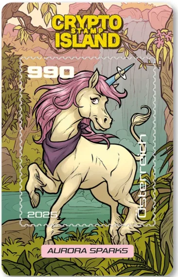 Criptosello Aurora Sparks de la serie Crypto Island