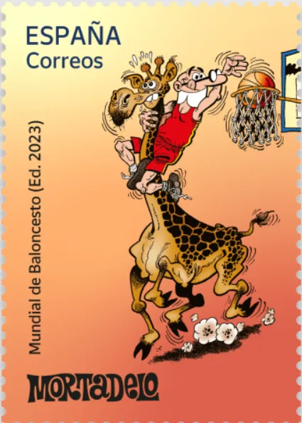 Gemelo digital de Mortadelo: Mundial de baloncesto